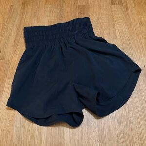 Nike Dri Fit XS Black Ultra High Waisted Athletic Shorts NEW